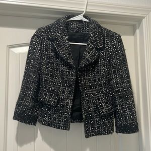 Express cropped tweed blazer size 0